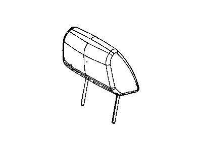 Dodge 1UK76HL1AA HEADREST Front
