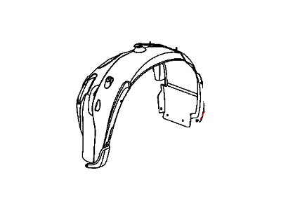 Dodge 5008914AC SHIELD Fender