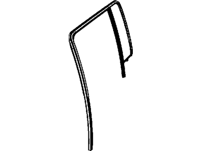 Jeep 5112249AA WEATHERSTRIP Door Glass Run with Glass Rear Door