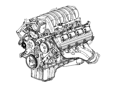 Jeep 68293008AB Long Block