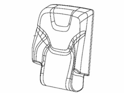 Mopar 6QB32HL1AA Cover Rear Seat Back Right
