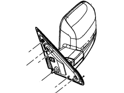 Ram 5RR791R3AH MIRROR Outside Rearview