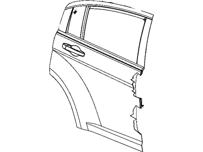 Mopar 5008886AC Panel Rear Door Outer