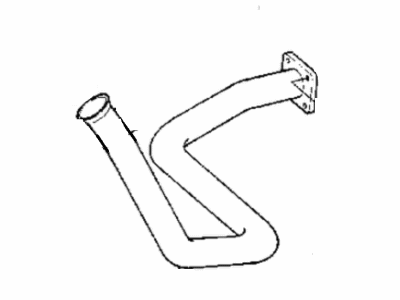 1987 Jeep Wrangler Exhaust Pipe - E0043211