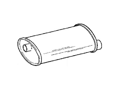 Jeep Wrangler Muffler - 52019136