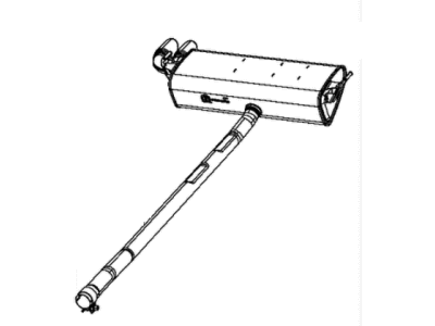 Mopar 68249230AA Muffler And Tailpipe Exhaust