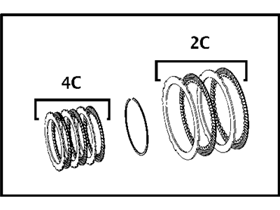 Mopar 5013087AF Clutch Package Automatic Transmission 2/4 5013087AF Mopar Clutch Package Automatic Transmission 2/4 Illustration 1 of 1
