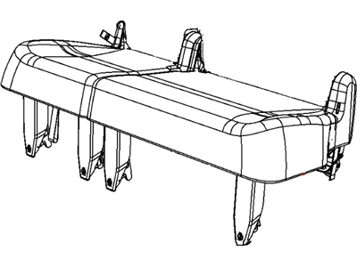 Mopar 5SQ91DX9AA Cover Rear Seat Cushion Mopar 5SQ91DX9AA Cover Rear Seat Cushion