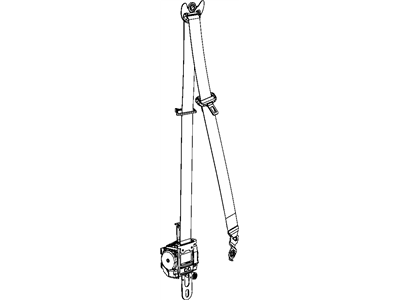 Jeep 1GE04DX9AC SEAT BELT Front Outer