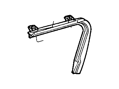 Jeep 55175859AG FRAME Door Glass