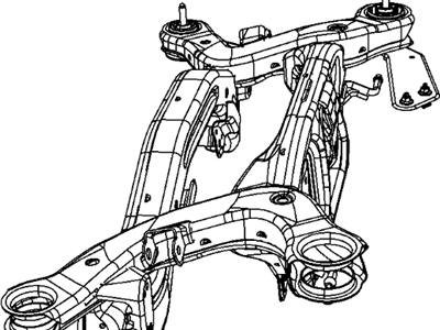 Mopar 5085330AK Crossmember Rear Suspension