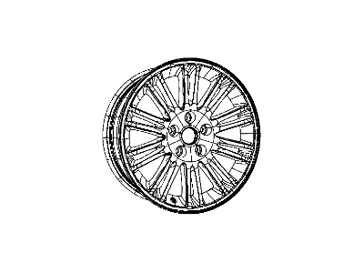 Chrysler 1TD73GSAAA WHEEL Aluminum