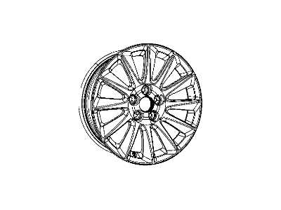 Mopar 1LS67GSAAB Wheel Aluminum