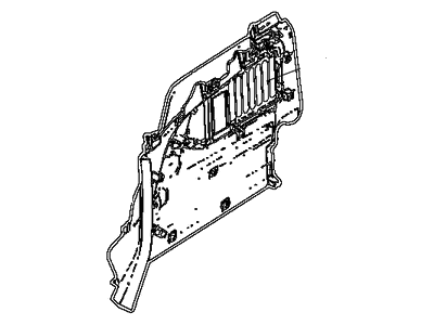 Jeep 6LK20LXHAA GRILLE Panel Lower Rear Corner of Quarter Trim Panel, Also Known As Access Cover