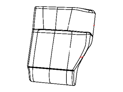 Jeep 5VH03JTLAB COVER Rear Seat Back Left