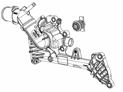 68332443AA Mopar Thermostat Illustration 1 of 1