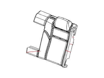 Chrysler 1GG791DVAA COVER Rear Seat Back 60 % Side