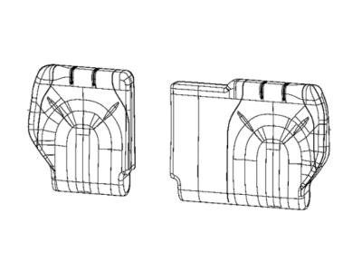 Mopar 7BB34LA8AA Cover Rear Seat Back 3RD Row