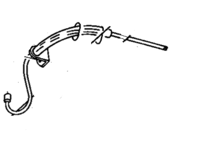 Mopar 4683496AB Bracket Parking Brake Cable