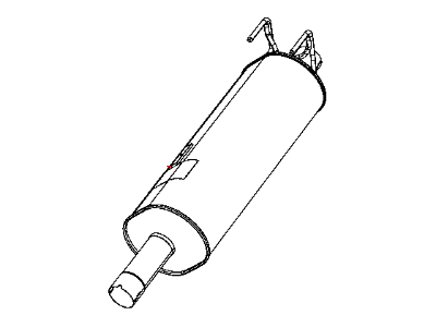 Ram 68307364AA MUFFLER Exhaust