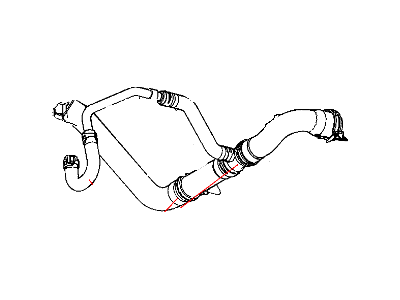 Dodge 55037849AE HOSE Radiator Outlet