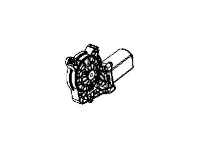 Jeep 68004819AA MOTOR WINDOW REGULATOR 2 Pin
