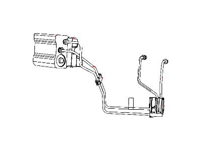 Dodge 52013176AH TUBE Brake Master Cylinder To RWAL Secondary