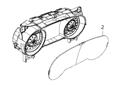 2020 Jeep Wrangler Instrument Cluster - 68442270AF