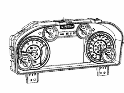 Ram 68361582AF CLUSTER Instrument Panel