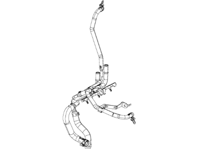 Mopar 68184909AD Hose Heater Supply And Return Mopar 68184909AD Hose Heater Supply And Return