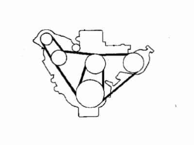 1990 Dodge Monaco Drive Belt - Q4061040