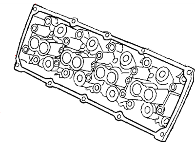 Ram 4893194AB HEAD Cylinder Right Without Valves/Valvetrain