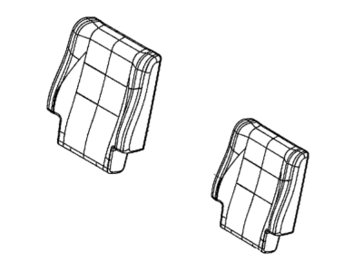 Dodge 6VJ64HL1AA COVER Rear Seat Back 2nd Row