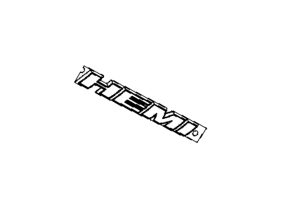 Dodge 68085330AB NAMEPLATE Hemi