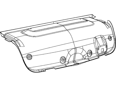 55315128AD Mopar Cover Decklid Interior Trim Illustration 1 of 1