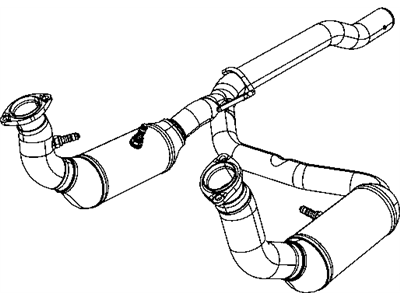 Mopar 52125351AE Pipe And Converter Exhaust