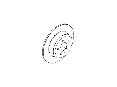 Dodge 2AMV9209AG ROTOR Brake Rear
