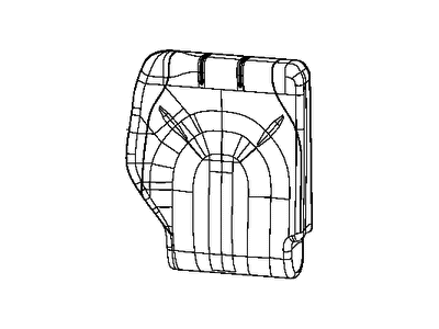 Chrysler 6ED07LV5AA COVER Rear Seat Back 3rd Row