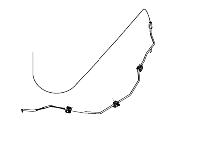 Ram 68351133AE TUBE Brake Junction Block To Right Front Hose