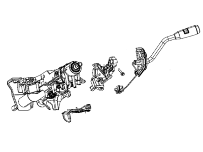 Mopar 68376884AF Steering Column