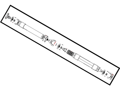 5146833AB Mopar Shaft Drive Rear 2-Piece Illustration 1 of 1