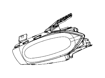 Dodge 68081388AE HEADLAMP