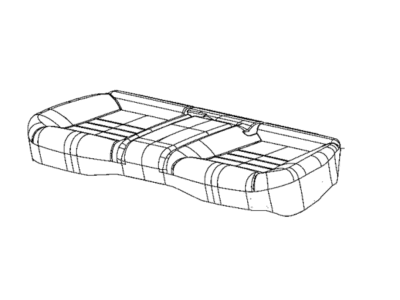 Dodge 5YB83DW1AA COVER Rear Seat Cushion