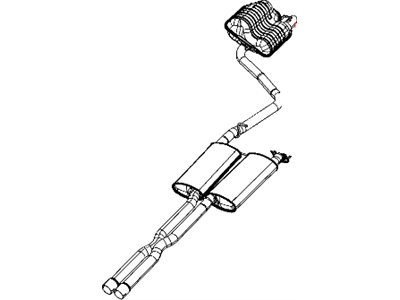 Mopar 68058774AC Muffler And Resonator Exhaust