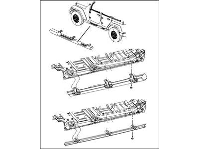 Jeep 82210571AD RUNNING BOARD KIT Full