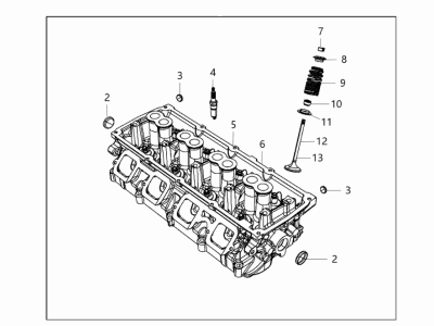 Jeep Grand Cherokee L Cylinder Head - 68280502AF