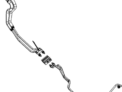 Chrysler 55111381AB HOSE AND TUBE Oil Cooler Pressure and Return