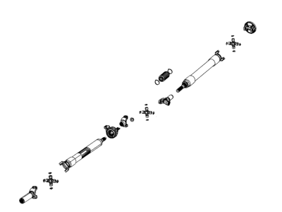 Mopar 68305616AD Shaft Drive Rear 2-Piece Mopar 68305616AD Shaft Drive Rear 2-Piece