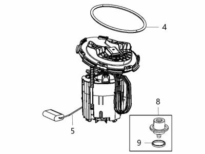 Dodge 68412550AA MODULE KIT Fuel Pump/Level Unit