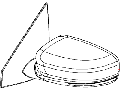 Dodge 1TA141BUAF MIRROR Outside Rearview